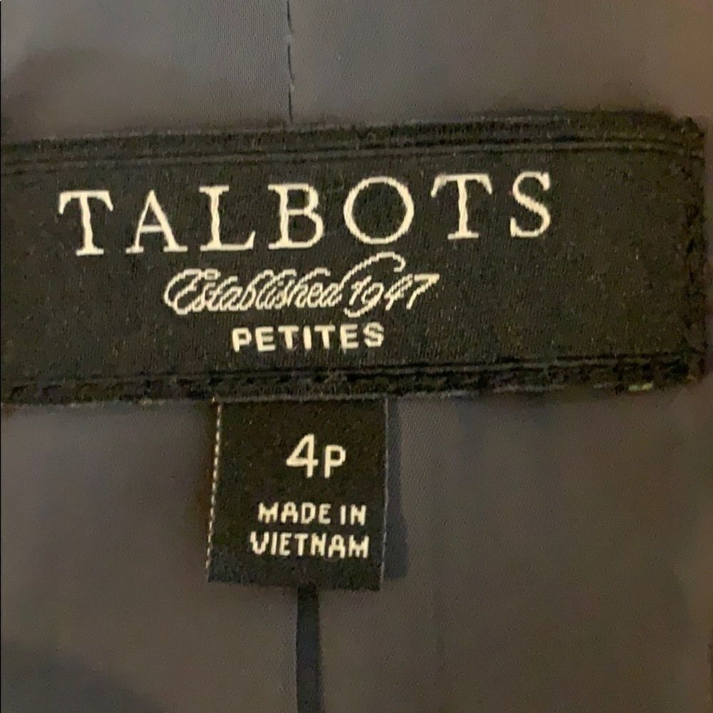 Talbots Grey Single button career blazer - Picture 7 of 8